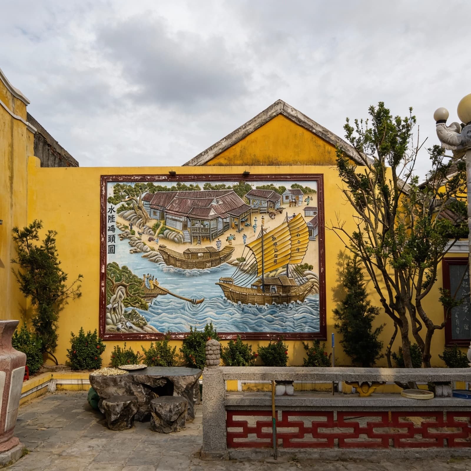 Комплекс был посвящён божествам, покровительствующим морю, ветрам и дождям, что напрямую связано с жизнью купцов и моряков Хойана, зависевших от погоды и морских путей.