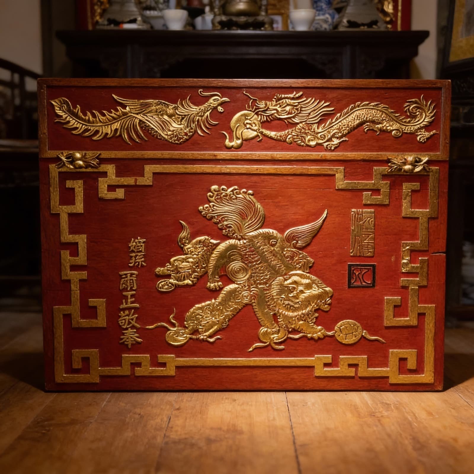 Здание одноэтажное, вытянуто в глубину квартала и имеет узкий фасад — типичная форма для торговых улиц Старого города.